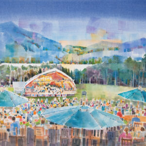 painting of Mountain Top Music by Peter Huntoon