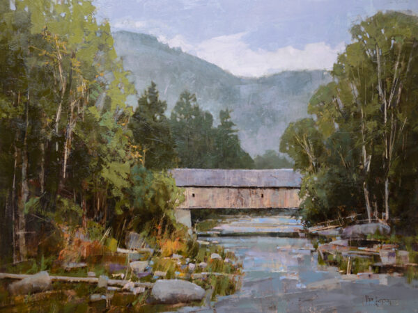 painting of Upper Falls Bridge by Peter Huntoon